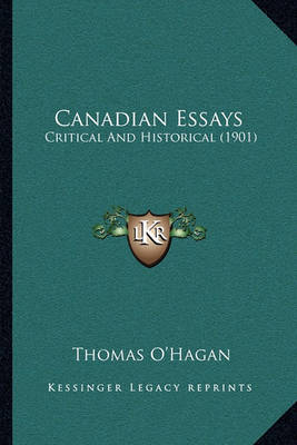 Book cover for Canadian Essays