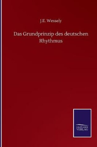 Cover of Das Grundprinzip des deutschen Rhythmus