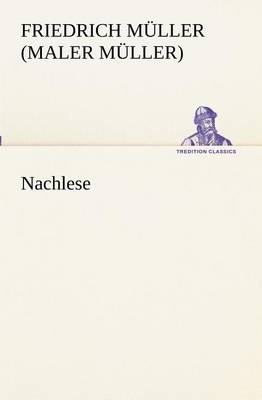Book cover for Nachlese