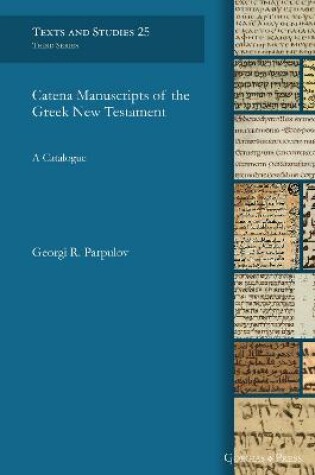 Cover of Catena Manuscripts of the Greek New Testament