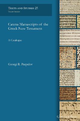 Cover of Catena Manuscripts of the Greek New Testament