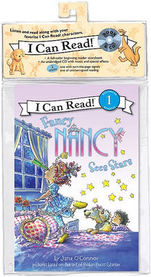 Book cover for Fancy Nancy Sees Stars Book and CD