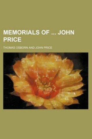 Cover of Memorials of John Price