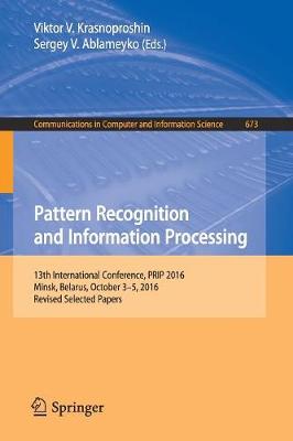 Cover of Pattern Recognition and Information Processing