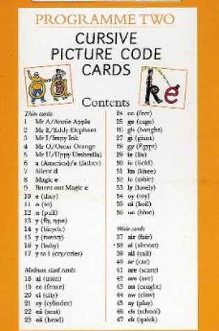Cover of Cursive Picture Code Cards