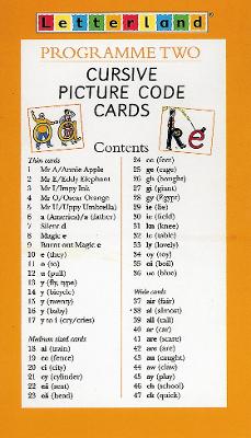 Cover of Cursive Picture Code Cards