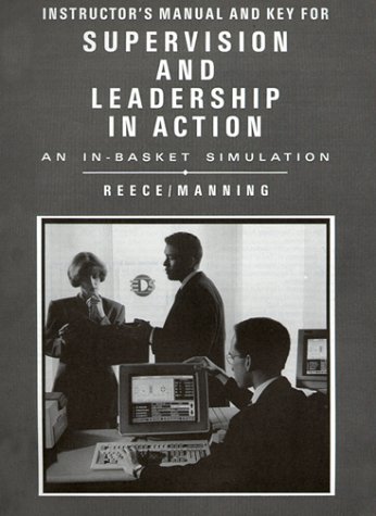 Book cover for Instructor's Manual and Key for Supervision and Leadership in Action an In-Basket Simulation