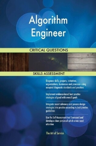 Cover of Algorithm Engineer Critical Questions Skills Assessment