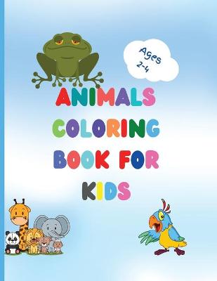 Book cover for Animals coloring book for kids