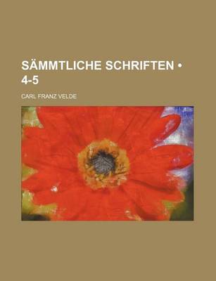 Book cover for Sammtliche Schriften (4-5 )