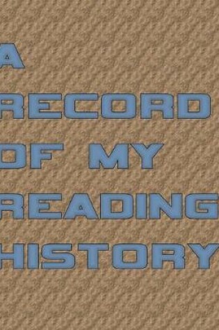 Cover of A Record Of My Reading History