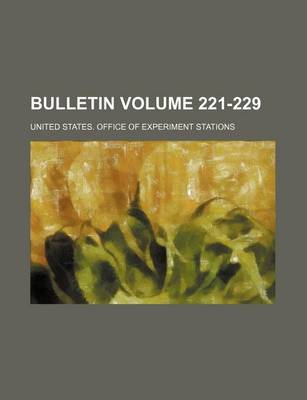 Book cover for Bulletin Volume 221-229