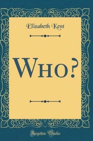 Cover of Who? (Classic Reprint)