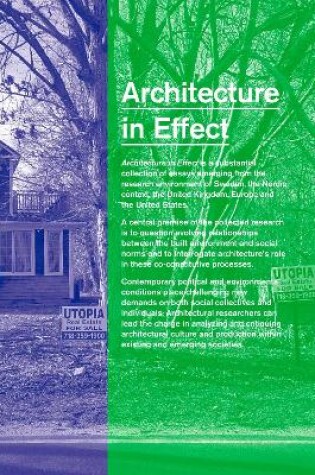 Cover of Architecture in Effect