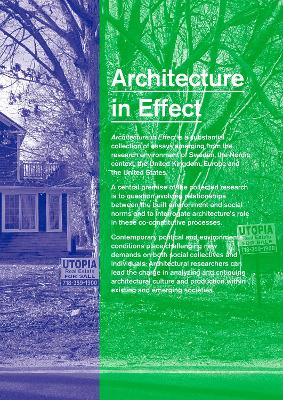 Book cover for Architecture in Effect