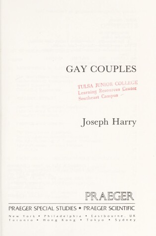 Cover of Gay Couples