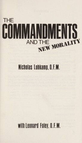 Book cover for Commandments and the New Morality