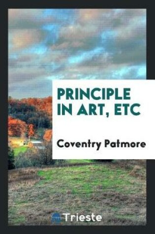 Cover of Principle in Art, Etc