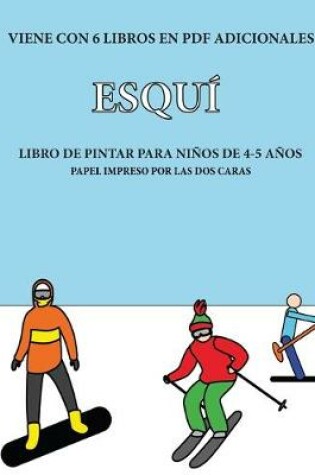 Cover of Libro de pintar para niños de 4-5 años (Esquí)