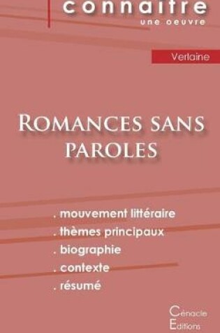 Cover of Fiche de lecture Romances sans paroles de Verlaine (Analyse litteraire de reference et resume complet)