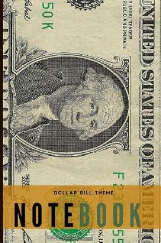 Cover of Dollar Bill Theme Notebook