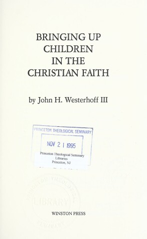 Book cover for Bringing Up Children in the Christian Faith