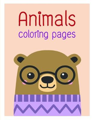 Book cover for Animals coloring pages
