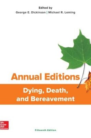 Cover of Annual Editions: Dying, Death, and Bereavement, 15/e