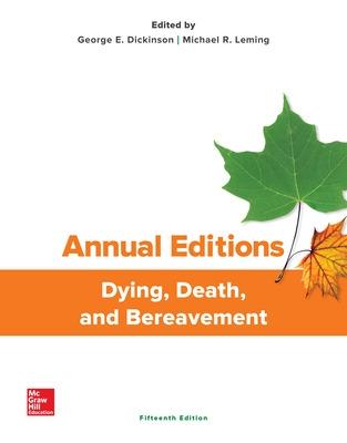 Book cover for Annual Editions: Dying, Death, and Bereavement, 15/e