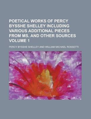 Book cover for Poetical Works of Percy Bysshe Shelley Including Various Additional Pieces from Ms. and Other Sources Volume 1