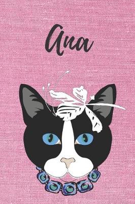 Book cover for personalisiertes Notizbuch Katze / Notizheft / Journal / Malbuch / Tagebuch / Kritzelbuch / DIN A5 / Geschenk Ana