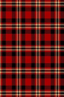 Cover of 2019 Weekly Planner Lumberjack Plaid Tartan Red Black Tan 134 Pages