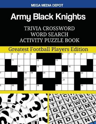 Book cover for Army Black Knights Trivia Crossword Word Search Activity Puzzle Book