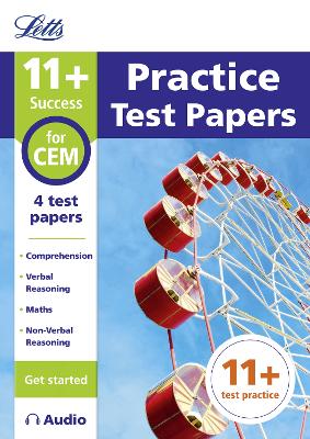 Book cover for 11+ Practice Test Papers (Get started) for the CEM tests inc. Audio Download