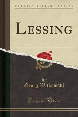 Book cover for Lessing (Classic Reprint)