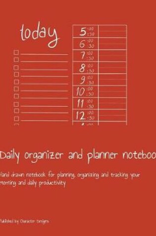 Cover of Daily organizer and planner notebook