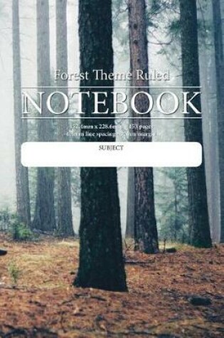 Cover of Forest Theme Ruled Notebook