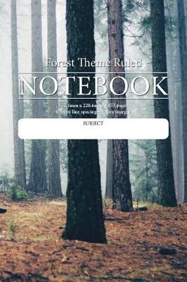 Book cover for Forest Theme Ruled Notebook