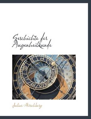 Book cover for Geschichte Der Augenheilkunde