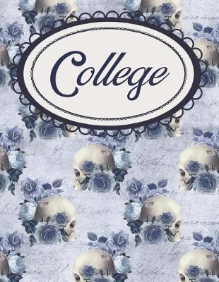 Book cover for Gothic Roses Blue College Planner and Course Helper
