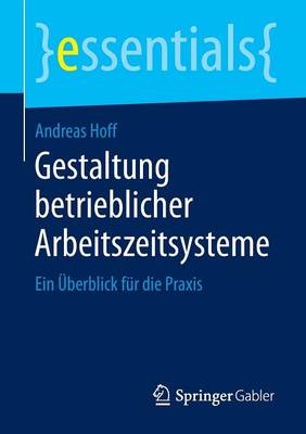 Book cover for Gestaltung Betrieblicher Arbeitszeitsysteme