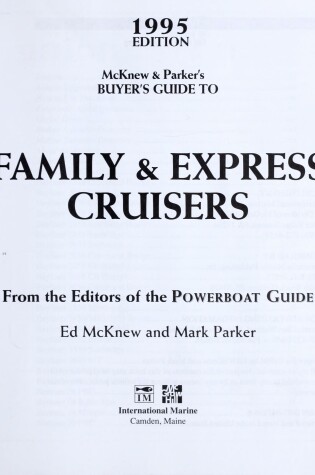 Cover of Mcknew & Parker's Buyer's Guide to Family & Express Cruisers, 1995