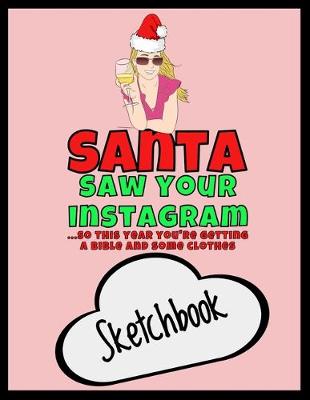 Book cover for Santa Saw Your Instagram, So This Year You're Getting a Bible and Some Clothes - Sketchbook