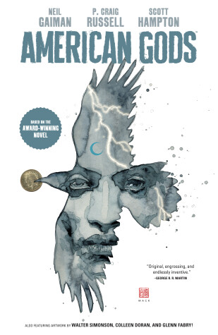 Book cover for American Gods Volume 1: Shadows (Graphic Novel)