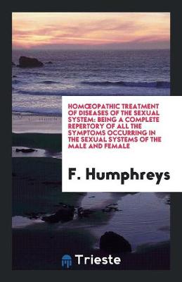 Book cover for Homoeopathic Treatment of Diseases of the Sexual System