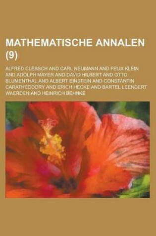 Cover of Mathematische Annalen (9)