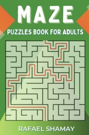 Cover of Maze Puzzle Book for Adults