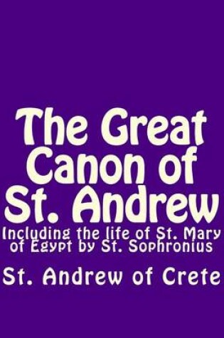 Cover of The Great Canon of St. Andrew of Crete