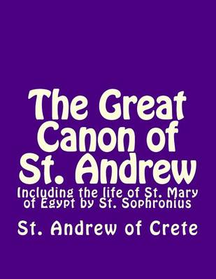 Book cover for The Great Canon of St. Andrew of Crete