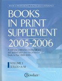 Book cover for Books in Print 2005-2006 Supplement